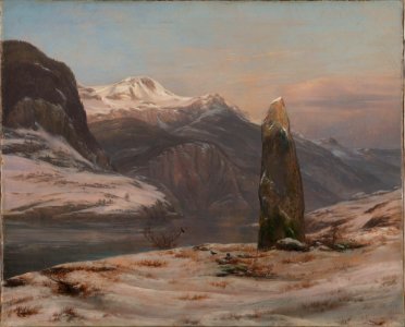 Johan Christian Dahl - Winter at the Sognefjord - NG.M.03138 - National Museum of Art, Architecture and Design