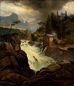Johan Christian Dahl - The upper Falls of the Labrofoss - NG.M.01091 - National Museum of Art, Architecture and Design photo