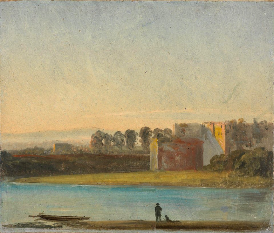 Johan Christian Dahl - View over the Elbe - NG.M.00426-014 - National Museum of Art, Architecture and Design
