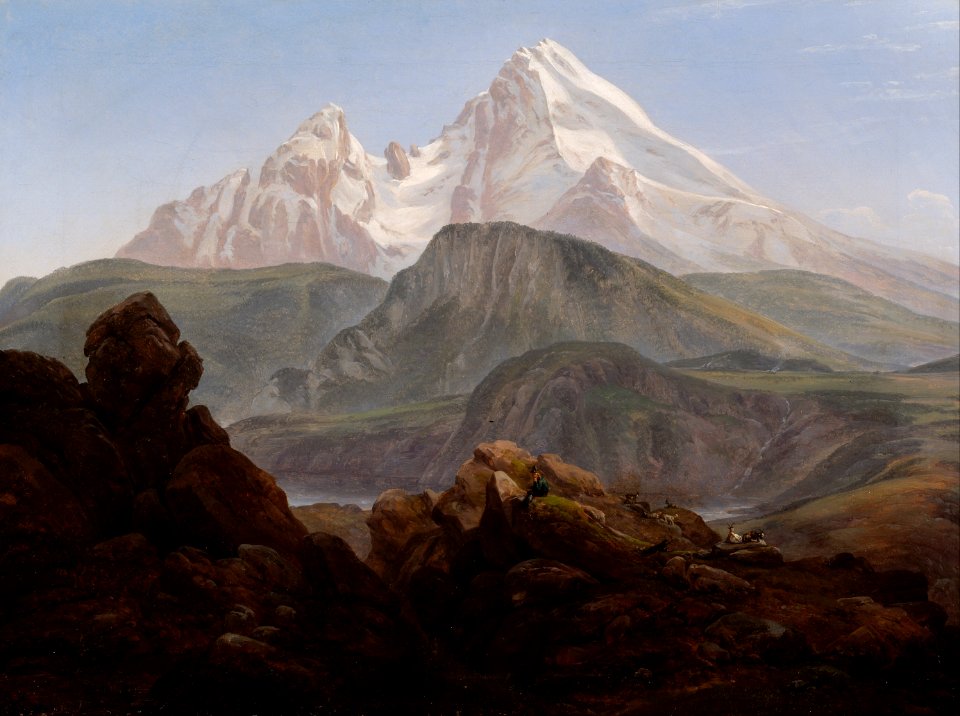 Johan Christian Dahl - Der Watzmann - Google Art Project