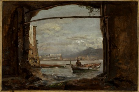 Johan Christian Dahl - View from a grotto near Posillipo - NG.M.00426-026 - National Museum of Art, Architecture and Design photo