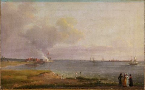 Johan Christian Dahl - View over Øresund near the Lime Works - NG.M.01061 - National Museum of Art, Architecture and Design