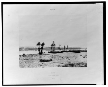 Dakkeh - village et rives du Nil - Félix Teynard phot. LCCN2001695371