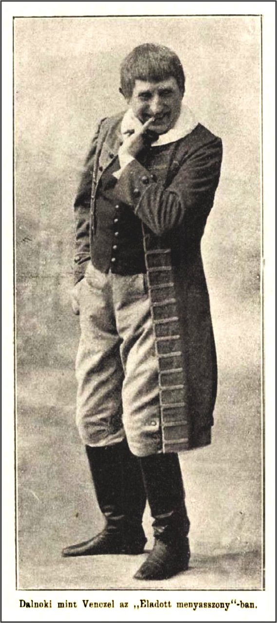 Dalnoki Béni Vencelként az Eladott menyasszonyban, Vasárnapi Ujság, 1898
