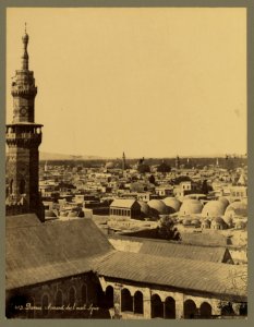 Damas. Minaret de l'ouest. Syrie - Bonfils. LCCN2004670443