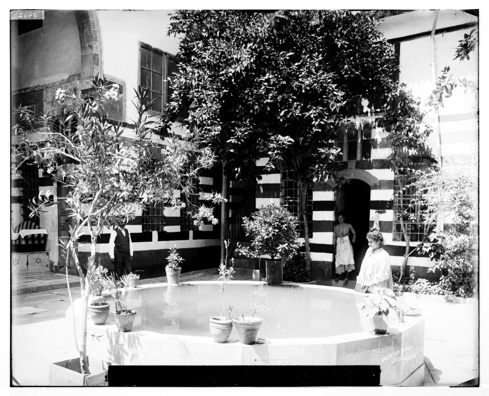 Damascus (Esh-Sham). Court of a Damascus home LOC matpc.07051