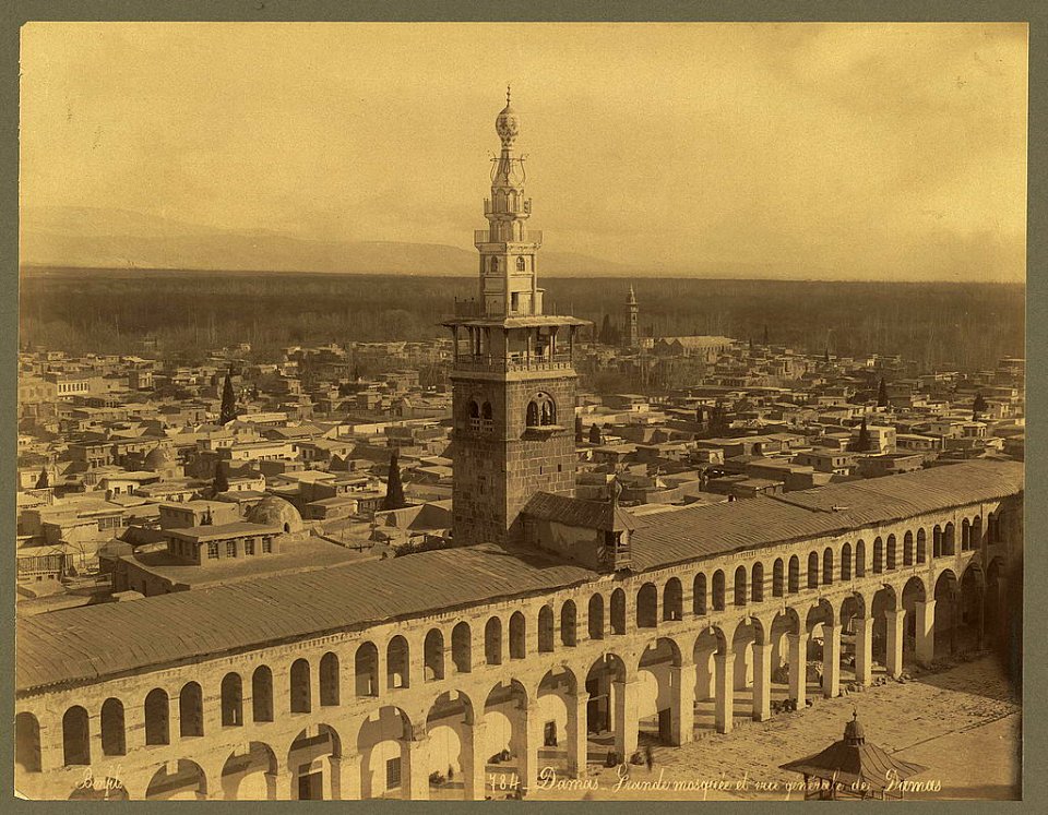 Damas. Grande mosquée et vue générale de Damas - Bonfils. LCCN2004670456