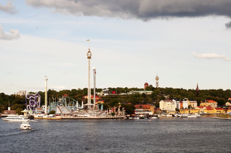 Harbor panoramic stockholm