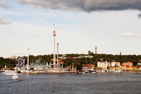 Harbor panoramic stockholm