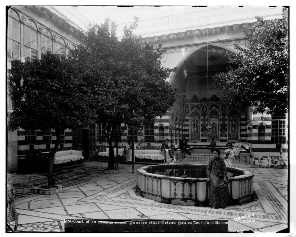 Damascus (Esh-Sham). Court of a Damascus home LOC matpc.07050