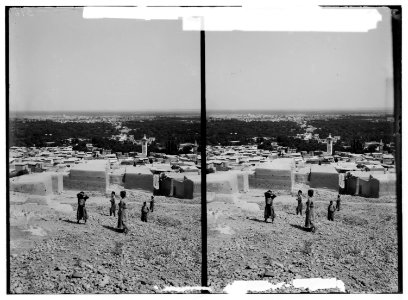 Damascus (Esh-Sham). General view of Damascus from El-Salehiyeh LOC matpc.01131