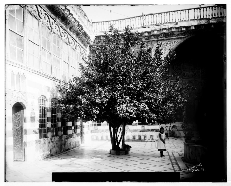 Damascus (Esh-Sham). Court of a Damascus home LOC matpc.07052