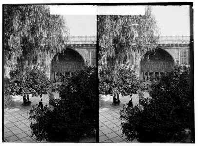 Damascus (Esh-Sham). Courtyard of a wealthy Damascene's house LOC matpc.01151