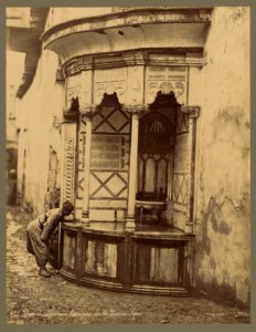 Damas. Fontaine dans une rue de Damas - Syrie - Bonfils. LCCN2004670445