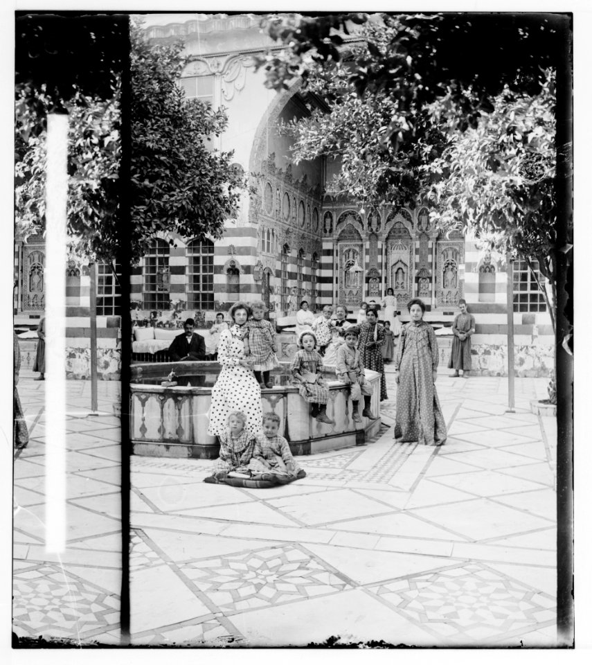Damascus (Esh-Sham). Fountain in Damascus courtyard LOC matpc.01156