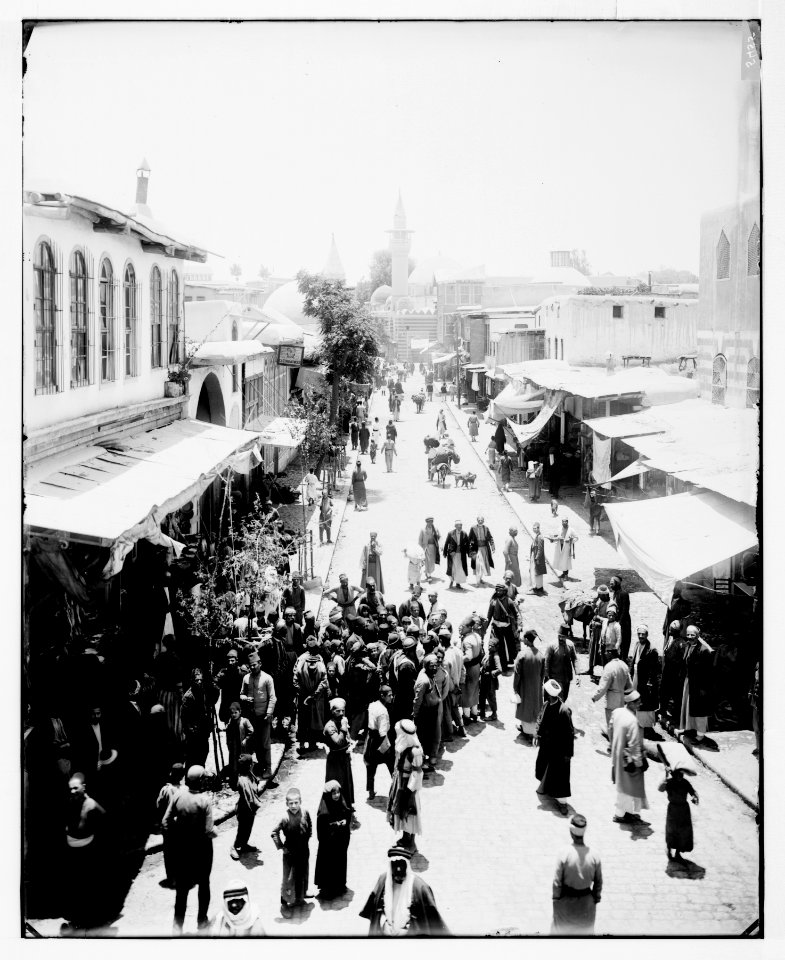Damascus (Esh-Sham). Street leading to Straight Street LOC matpc.07048
