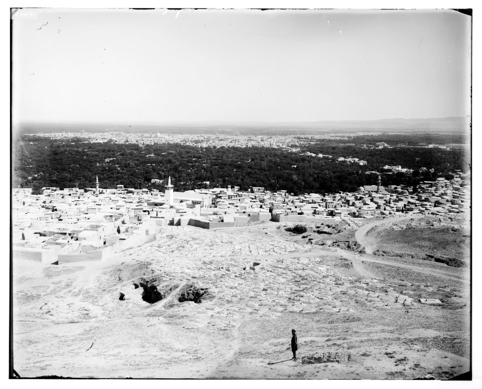 Damascus (Esh-Sham). View of Damascus from Es-Salahiyeh LOC matpc.07042
