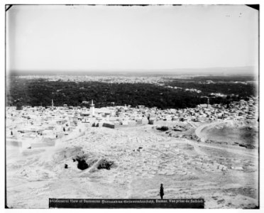 Damascus (Esh-Sham). View of Damascus from Es-Salahiyeh LOC matpc.07041