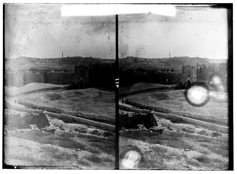 Damascus Gate and environs. Herod's Gate and Olivet from Gordon's Calvary LOC matpc.00924