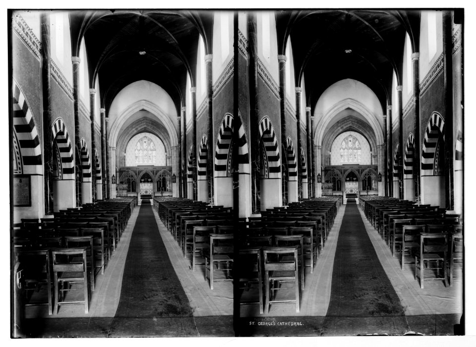 Damascus Gate and environs. St. George's Cathedral, interior LOC matpc.05455