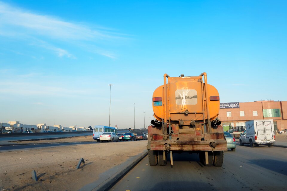 Saudi arabia traffic sky