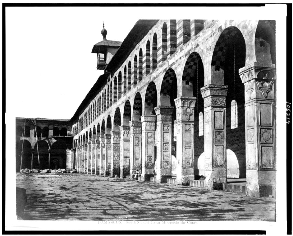 Damascus. South side of Great Mosque; in the court - Bonfils. LCCN92513504
