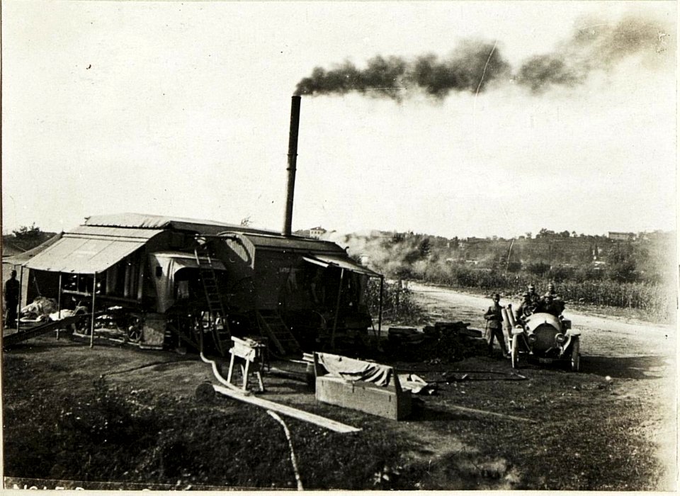 Dampfwäscherei bei Prvacina, 16.4.1916. (BildID 15594207)