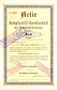 Dampfschiff-Ges. des Vierwaldstättersees 1887