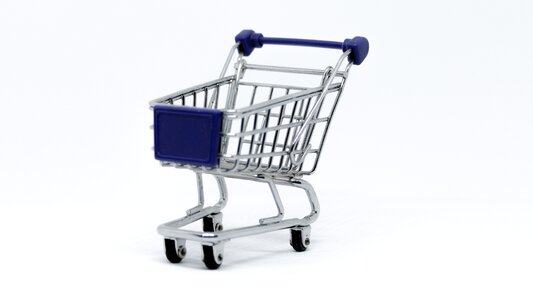 Shopping supermarket shopping cart photo