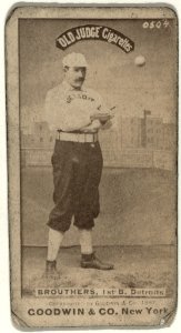 Dan Brouthers, Detroit Wolverines, baseball card portrait LCCN2007686513