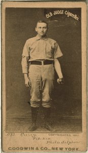 Dan Casey, Philadelphia Quakers, baseball card portrait LCCN2007686877