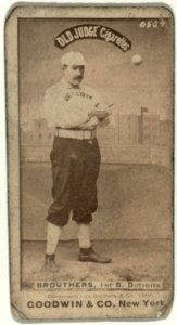 Dan Brouthers, Detroit Wolverines, baseball card portrait LCCN2007686513