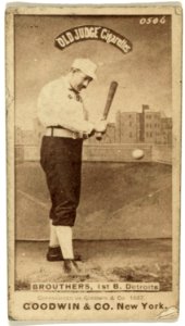 Dan Brouthers, Detroit Wolverines, baseball card portrait LCCN2007686515