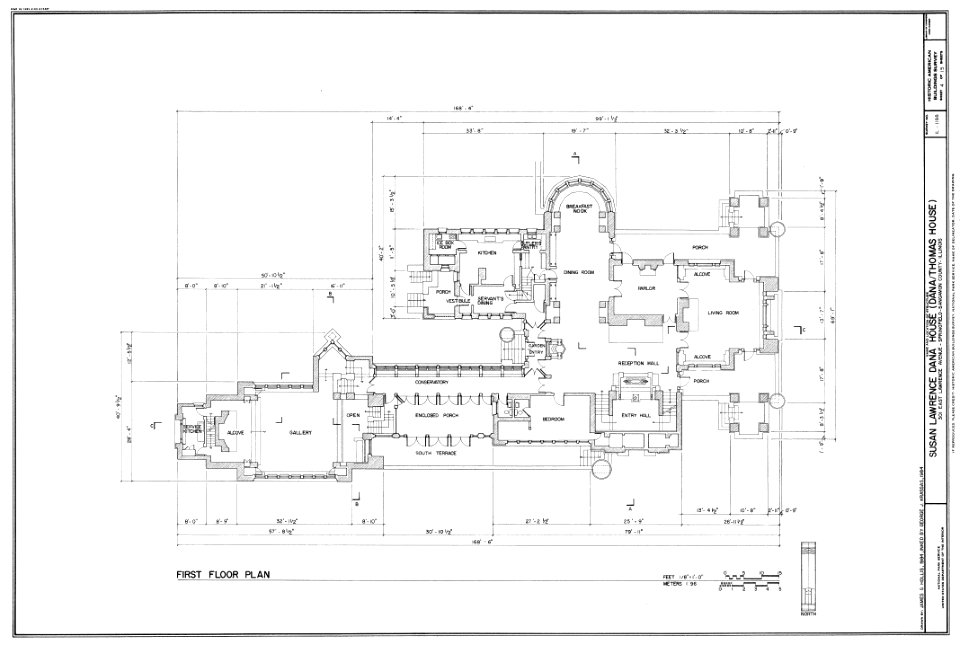 Dana House plans Springfield, IL