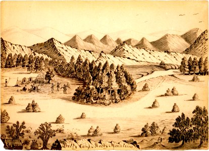 Daniel Jenks, Pretty camp, Rocky Mountains, 1859