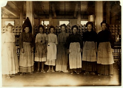 Daniel Mill, Lincolnton, N.C. Group of women and two girls. Shows type of adolescent. LOC nclc.01385
