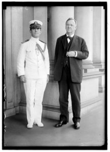 DANIELS, JOSEPH. AIDE TO SECRETARY OF NAVY DANIELS. WITH SEC. DANIELS LCCN2016869373