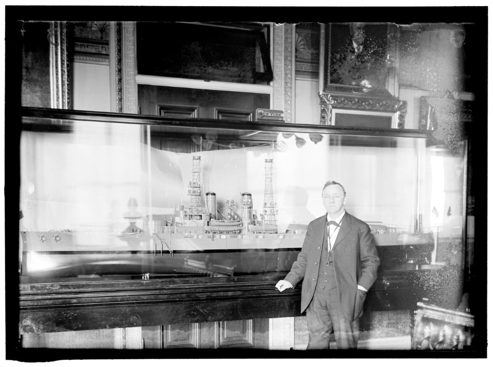 DANIELS, JOSEPHUS. SECRETARY OF THE NAVY, 1913-1921. WITH MODEL OF U.S.S. NEW YORK LCCN2016865090