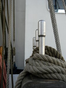 Sailing ship rigging rope
