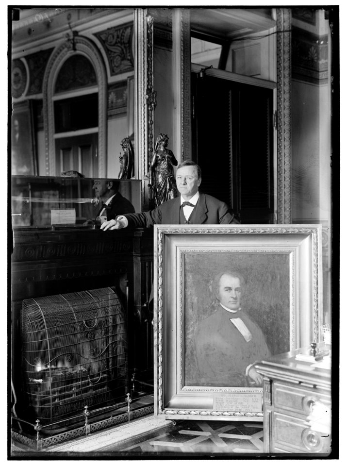 DANIELS, JOSEPHUS. SECRETARY OF THE NAVY, 1913-1921. WITH PAINTING OF SECRETARY OF THE NAVY GEORGE E. BADGER LCCN2016864569