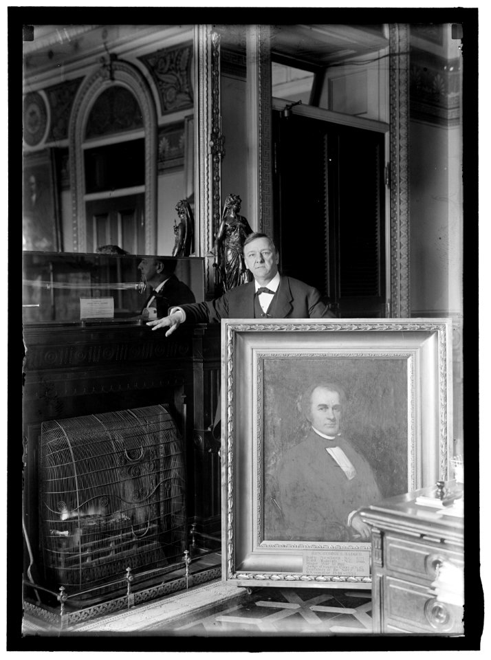 DANIELS, JOSEPHUS. SECRETARY OF THE NAVY, 1913-1921. WITH PAINTING OF SECRETARY OF THE NAVY GEORGE E. BADGER LCCN2016864455