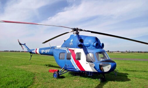 Helicopter transport flight photo