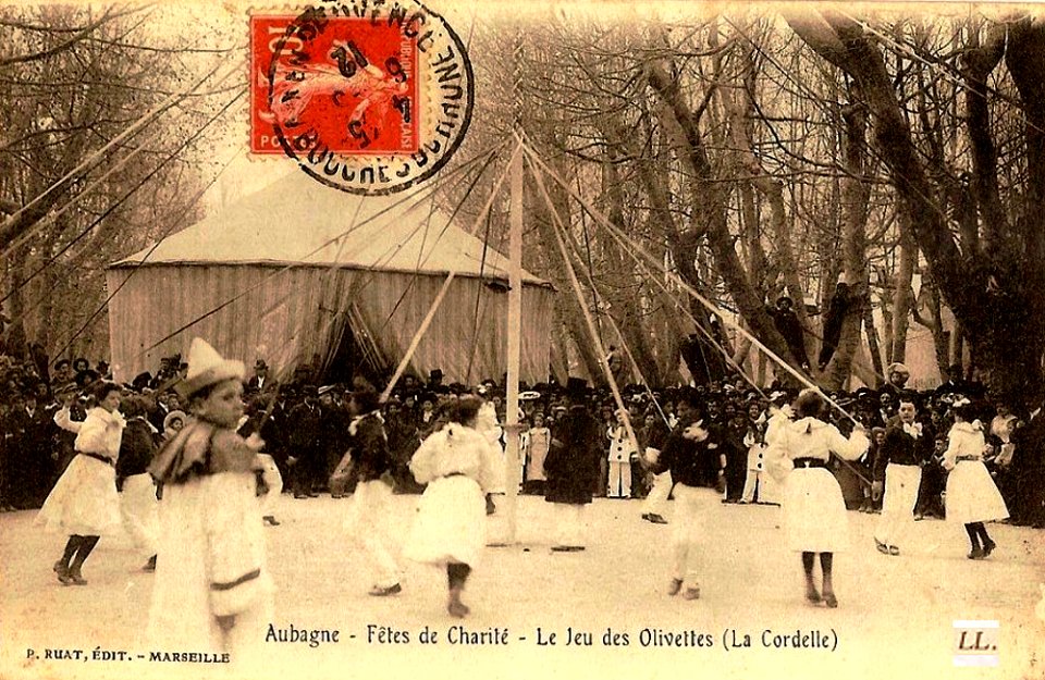 Danse des cordelles à Aubagne Jeu des olivettes