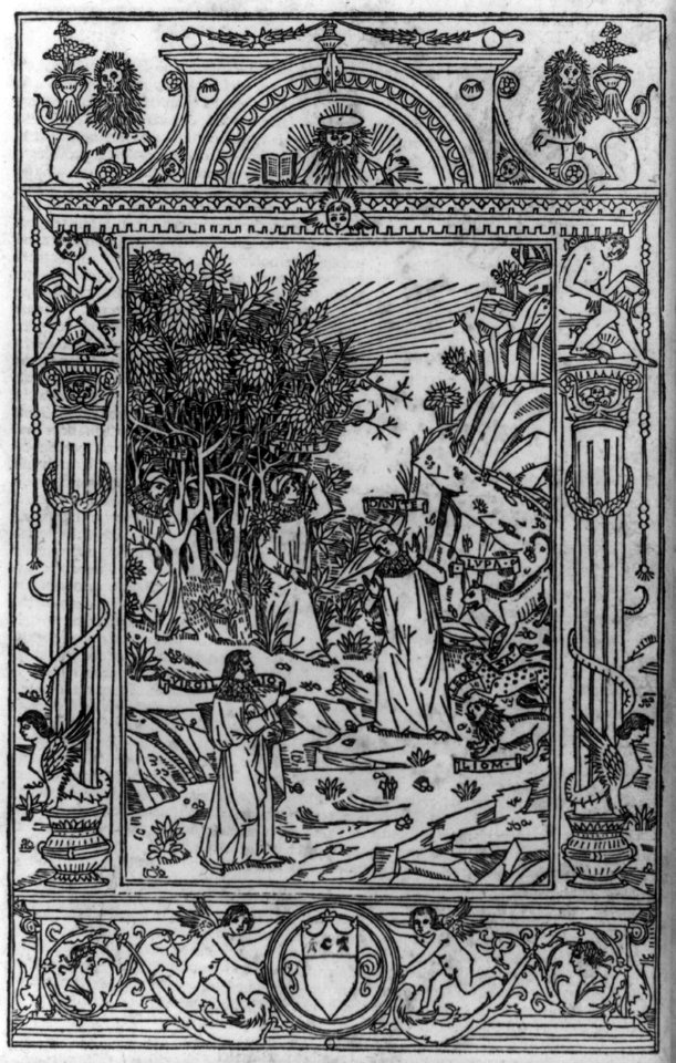 Dante & Virgil confronted by wolf, leopard, and lion LCCN2007681242