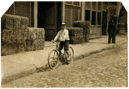 Danville Messengers. The smallest boy, Western Union No. 5, is only ten years old, and is working as extra boy. He said he was going to be laid off as the manager told him he was too young, LOC nclc.03722
