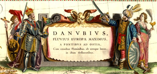 DANVBIVS, FLUVIUS EUROPAE MAXIMUS, A FONTIBVS AD OSTIA kivágás photo
