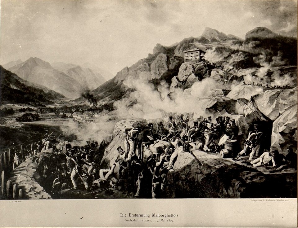 Darstellung der Schlacht von Malborghetto im Jahre 1809 (BildID 15473381)