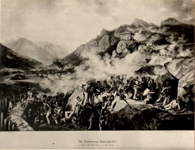 Darstellung der Schlacht von Malborghetto im Jahre 1809 (BildID 15473381)