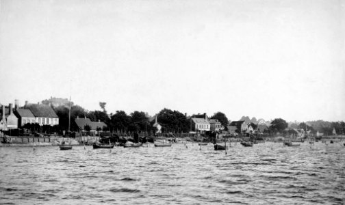 Das Fischerdorf Ellerbek vom Wasser aus gesehen (Kiel 44.682)