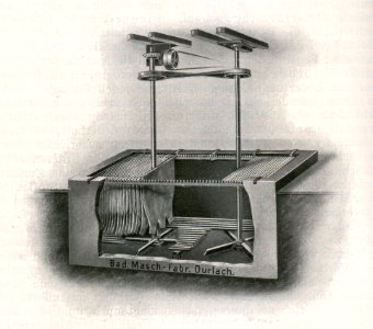 Das Färben der Rauchwaren, Hans Werner, 1914 (S. 056) Tötungsapparat mit ruhenden Fellen und kugelig gelagertem Königstock